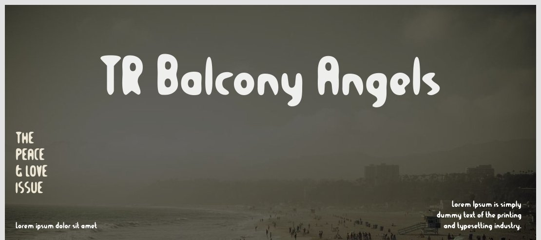 TR Balcony Angels Font