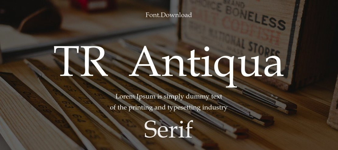 TR  Antiqua Font