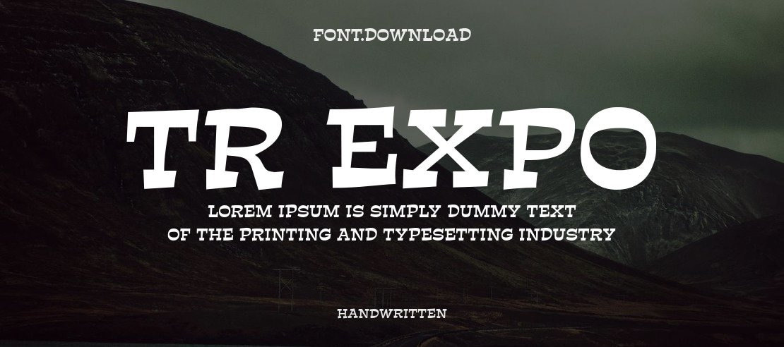 TR Expo Font
