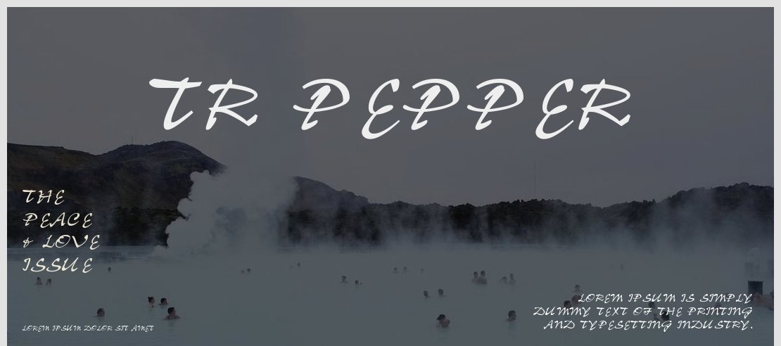 TR Pepper Font