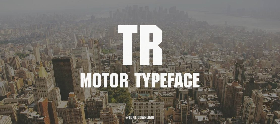 TR Motor Font