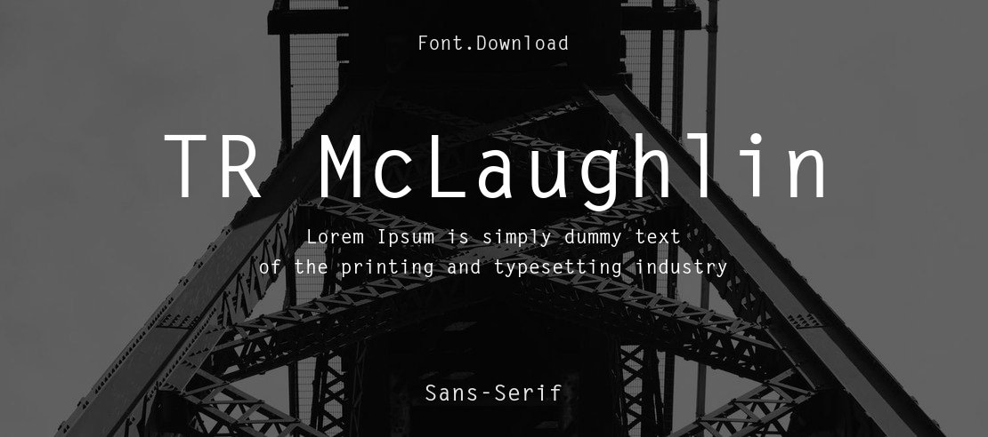 TR McLaughlin Font