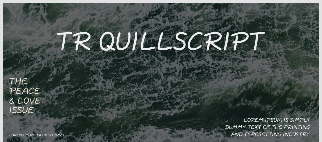 TR QuillScript Font
