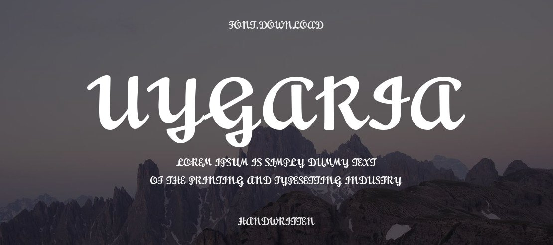 uygaria Font