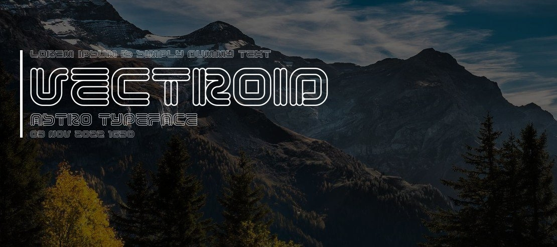Vectroid Astro Font