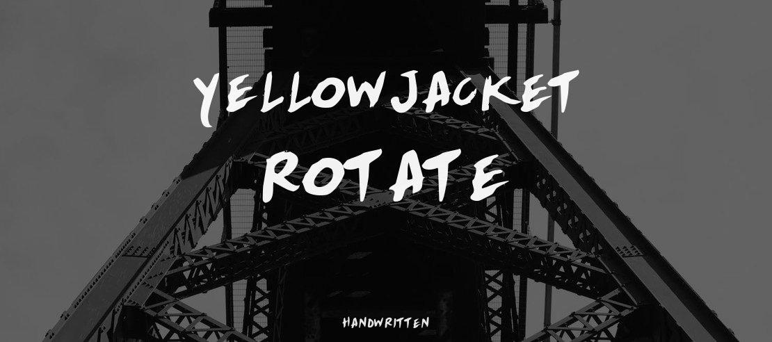 Yellowjacket Rotate Font