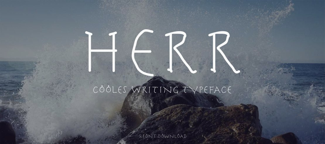 Herr Cooles Writing Font