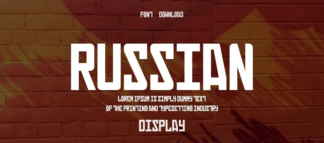 Russian Font