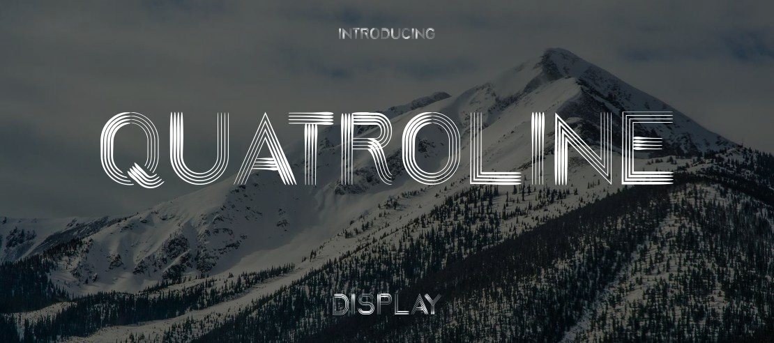 Quatroline Font