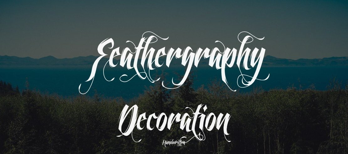 Feathergraphy Decoration Font