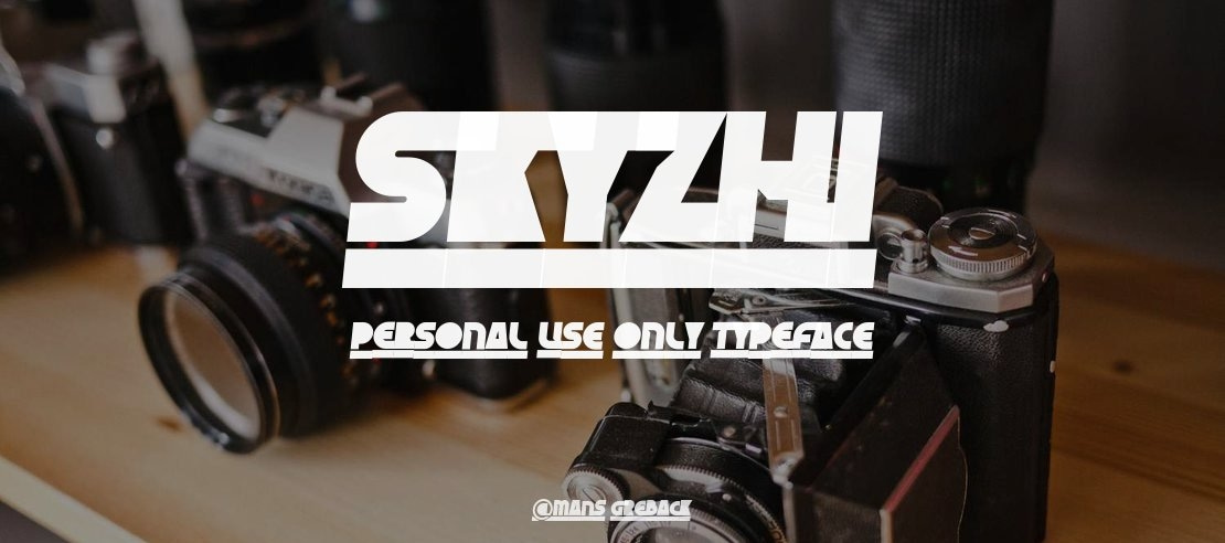 Skyzhi PERSONAL USE ONLY Font