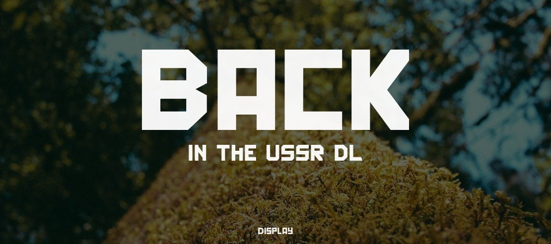 Back In The USSR DL Font