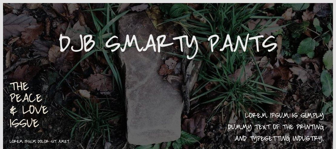 DJB Smarty Pants Font