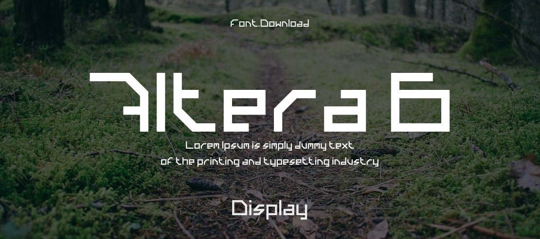 Altera 6 Font