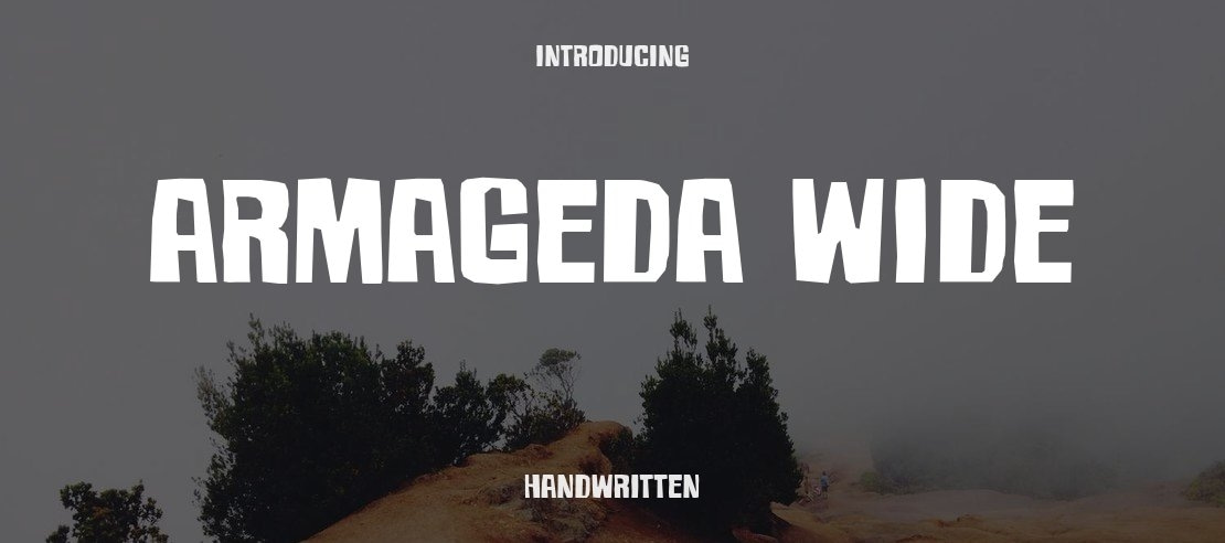 Armageda Wide Font