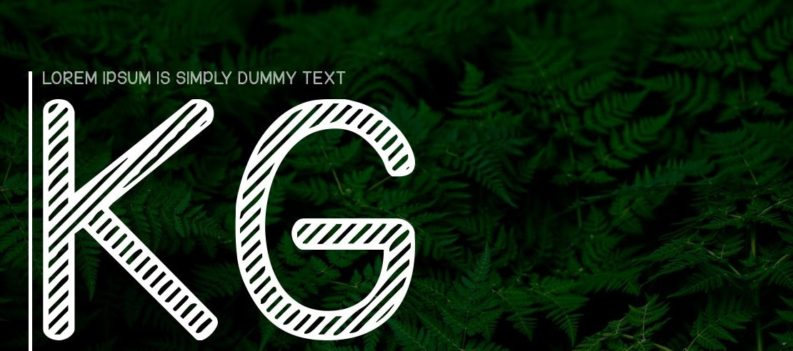 KG Candy Cane Stripe Font