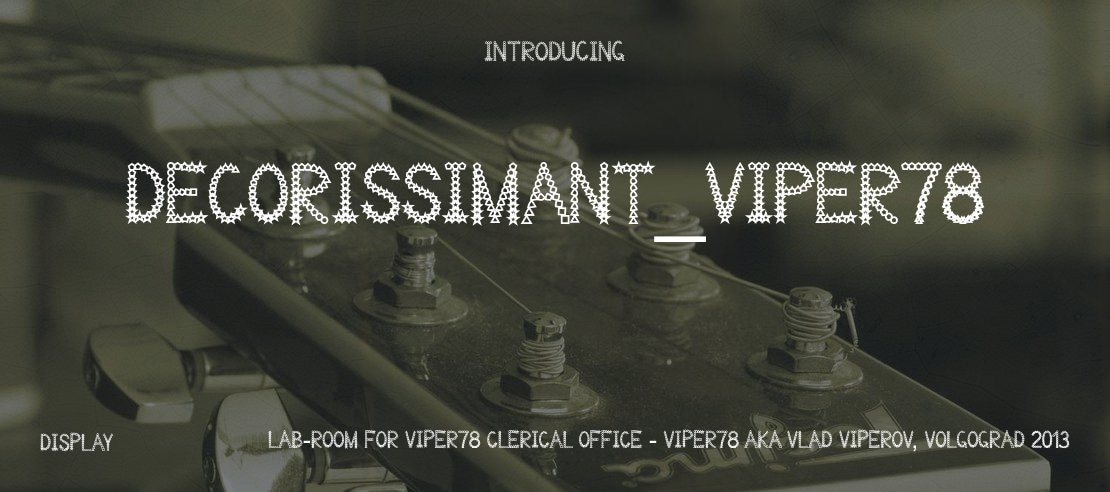 Decorissimant_viper78 Font