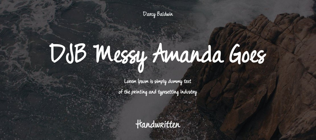 DJB Messy Amanda Goes Font