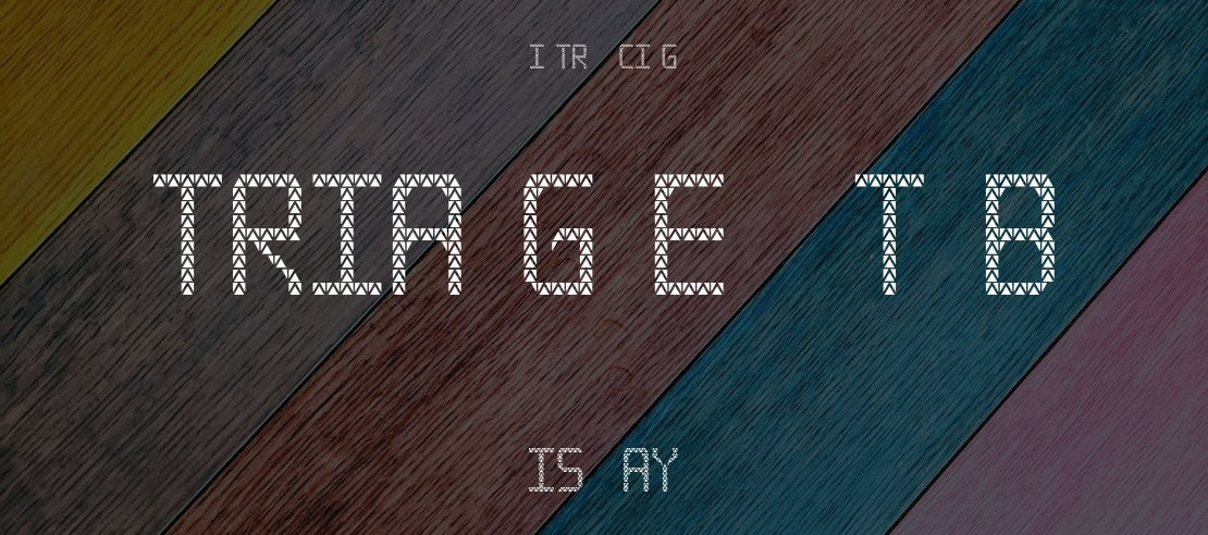 Triangled tfb Font