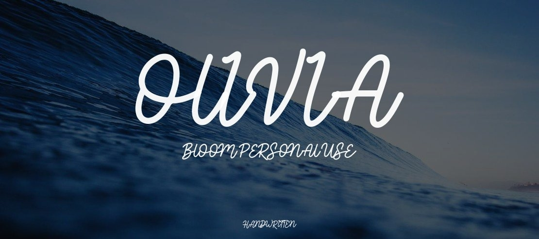 Olivia Bloom Personal Use Font