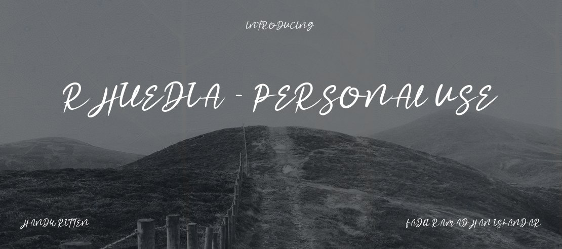 Rhiledia - Personal Use Font