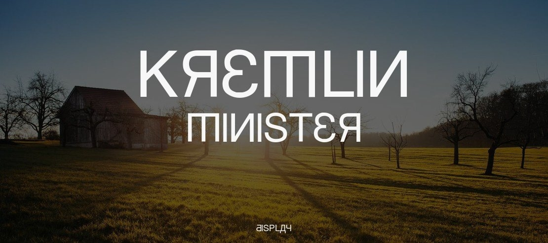 Kremlin Minister Font Family