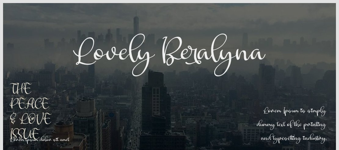 Lovely Beralyna Font