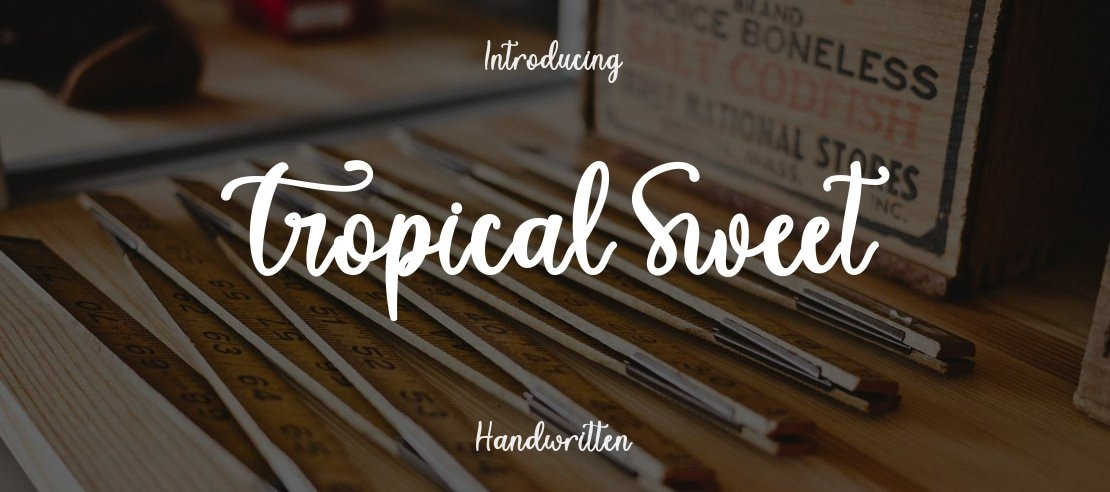 Tropical Sweet Font Family