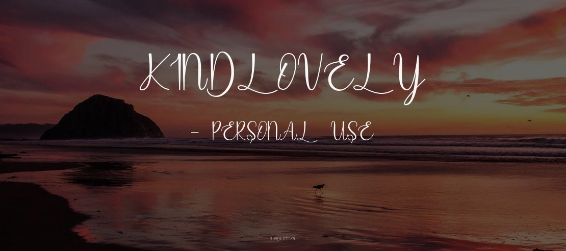 Kindlovely - Personal Use Font