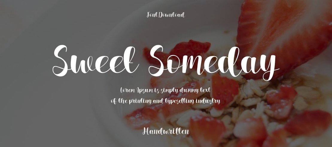 Sweet Someday Font