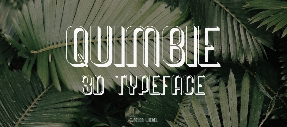 Quimbie 3D Font Family