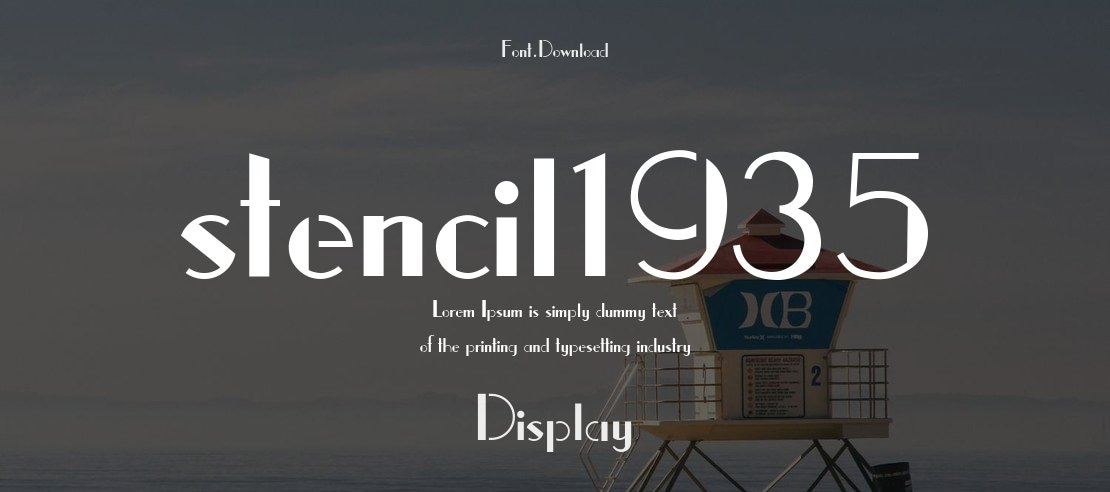 stencil1935 Font