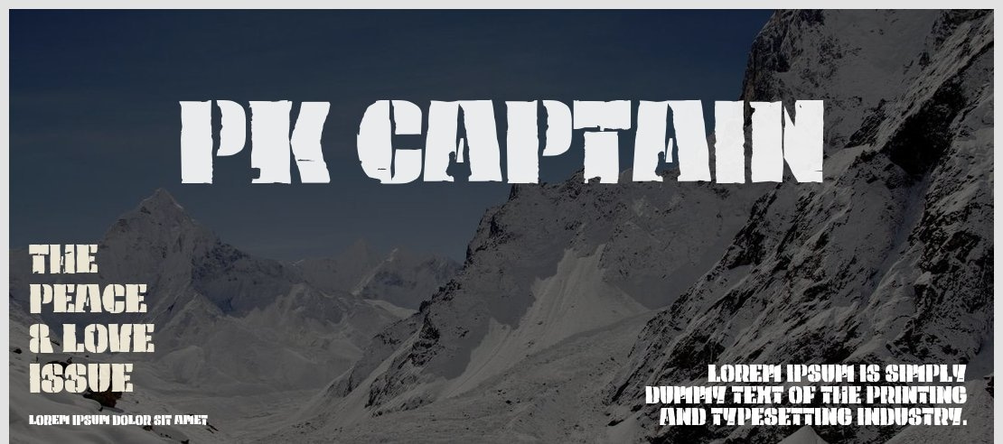 PK Captain Font