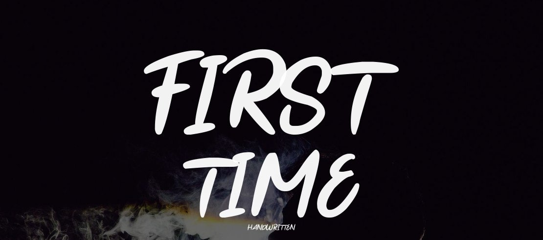 First Time Font Family