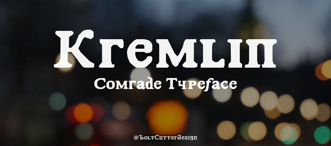 Kremlin Comrade Font