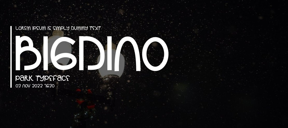 Bigdino Park Font