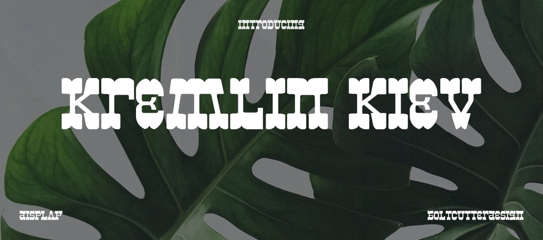 Kremlin Kiev Font