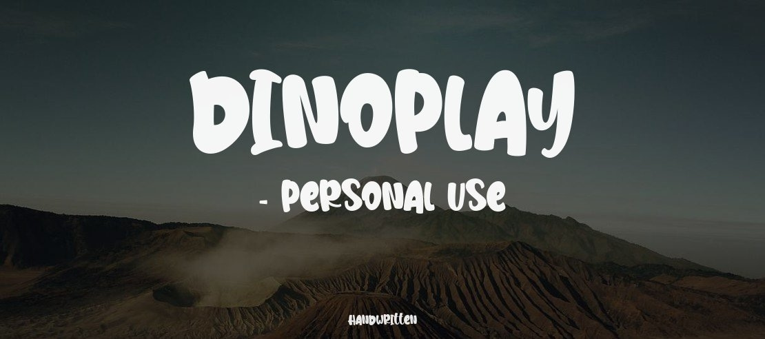 DinoPlay - personal use Font