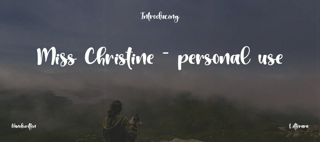 Miss Christine - personal use Font