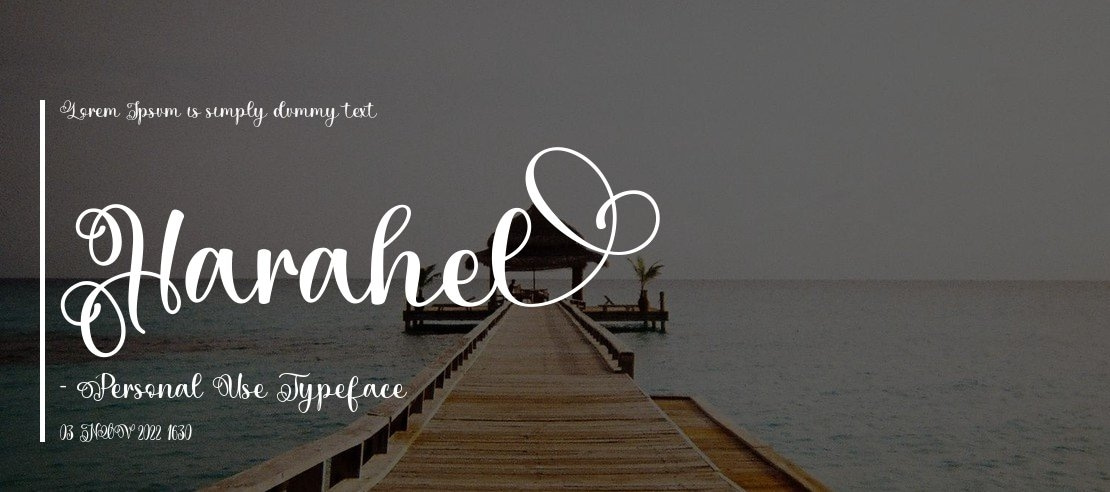 Harahel - Personal Use Font