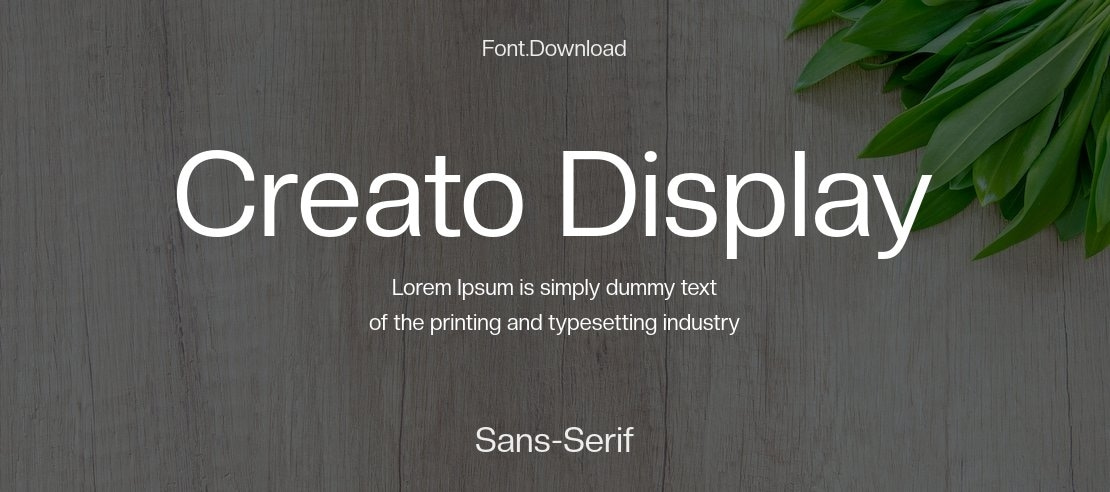 Creato Display Font Family