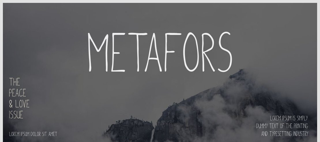 metafors Font