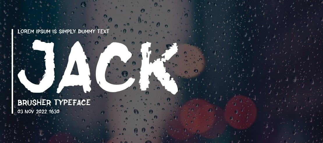 Jack Brusher Font