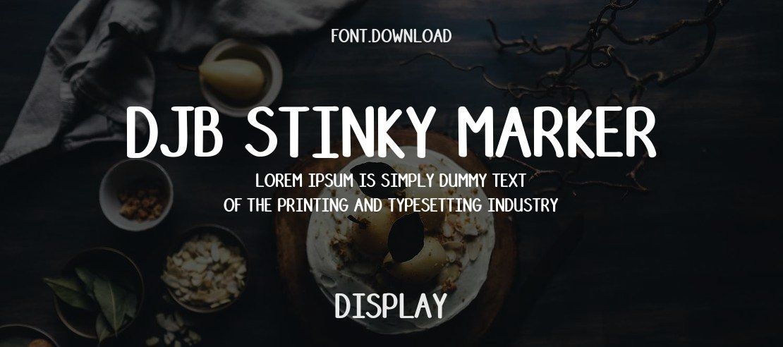 DJB Stinky Marker Font