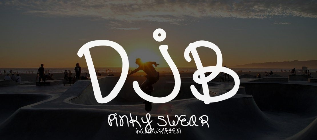 DJB Pinky Swear Font
