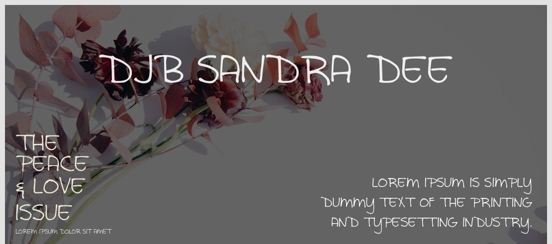 DJB Sandra Dee Font
