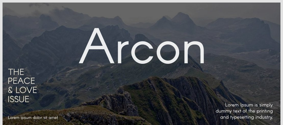 Arcon Font