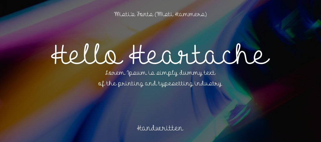 Hello Heartache Font