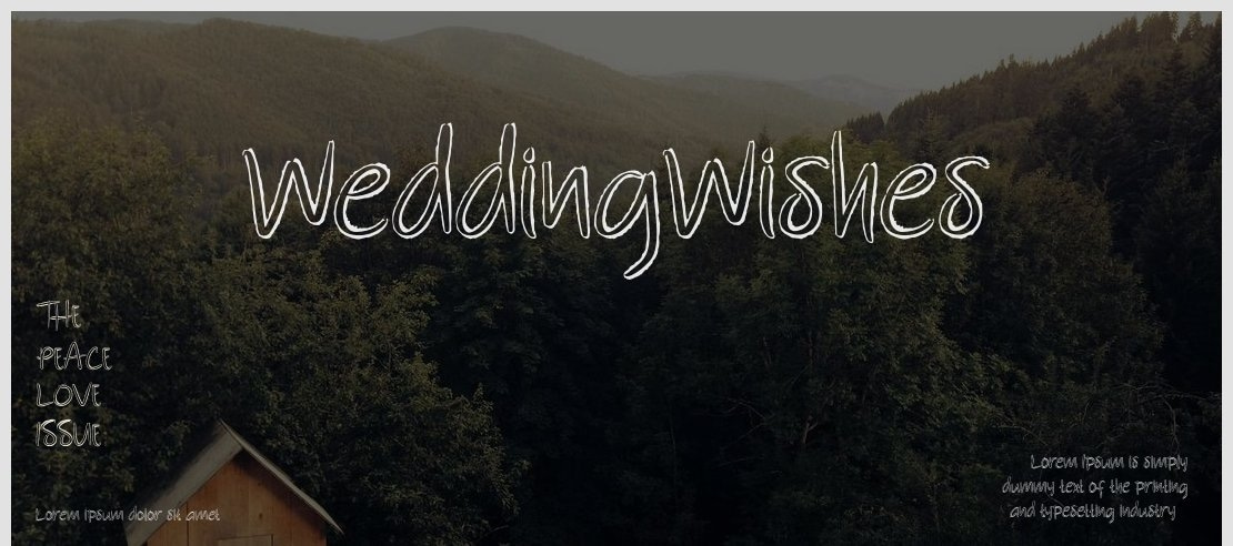 WeddingWishes Font