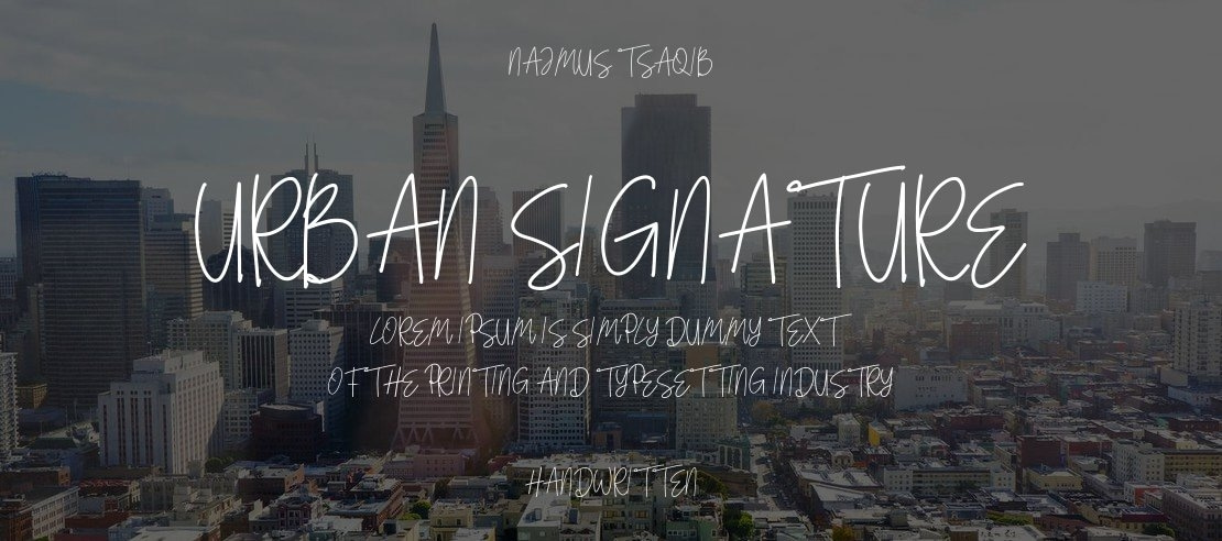 Urban Signature Font